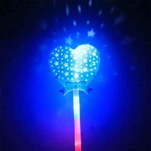 Alt view image 3 of 7 - LED Heart Wands Flashing light up Magic stick Multi Color Flashing 12 pks