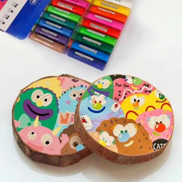 Alt view image 2 of 7 - 36 Colors Tempera Paint Sticks Set Quick-Drying & WashableArt Supplies for Kids