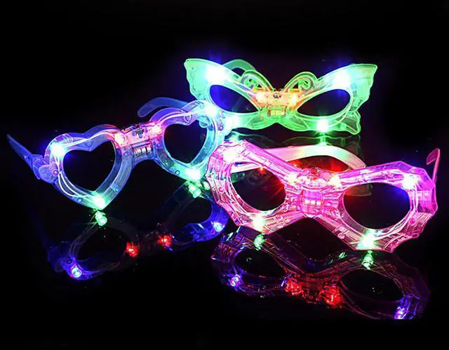 Alt view image 5 of 5 - Spider Shades Eyewear Glowing Neon Light Up Sunglasses for Kids Party Favor x12