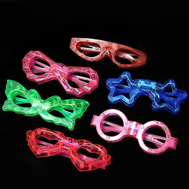 Alt view image 3 of 5 - Spider Shades Eyewear Glowing Neon Light Up Sunglasses for Kids Party Favor x12