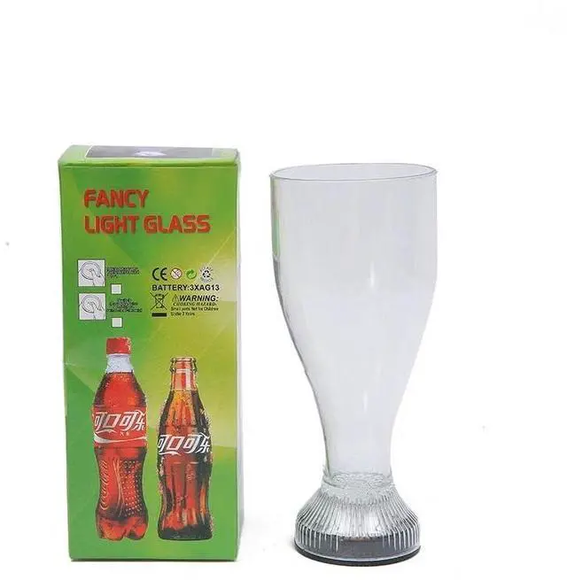 Alt view image 6 of 6 - Led Light-up Pilsner Beer Glass, Glow in the Dark Cups for Party ,Set of 3