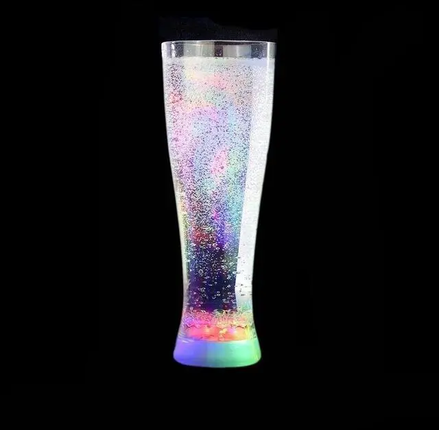 Alt view image 5 of 6 - Led Light-up Pilsner Beer Glass, Glow in the Dark Cups for Party ,Set of 3