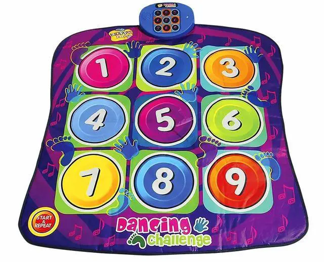 Alt view image 4 of 5 - Numbers Dancing Challenge Rhythm & Beat Play Mat Kids Electronic Music Dancing