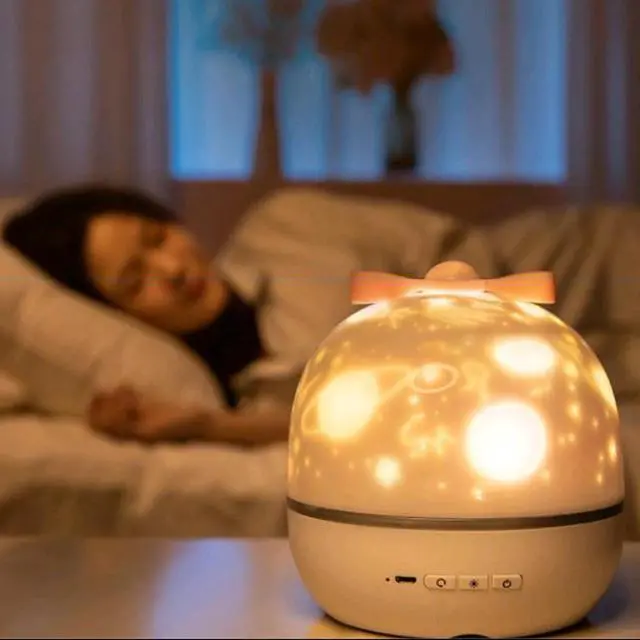 Alt view image 4 of 6 - LED LIGHT PROJECTOR KIDS BABY MOOD LAMP NIGHT XMAS GIFT STAR MOON MULTI MODE