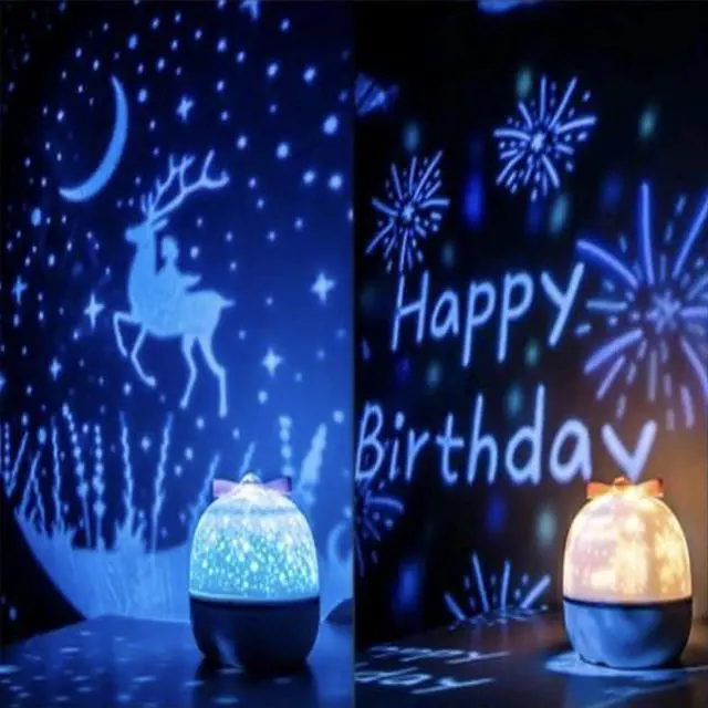 Alt view image 2 of 6 - LED LIGHT PROJECTOR KIDS BABY MOOD LAMP NIGHT XMAS GIFT STAR MOON MULTI MODE