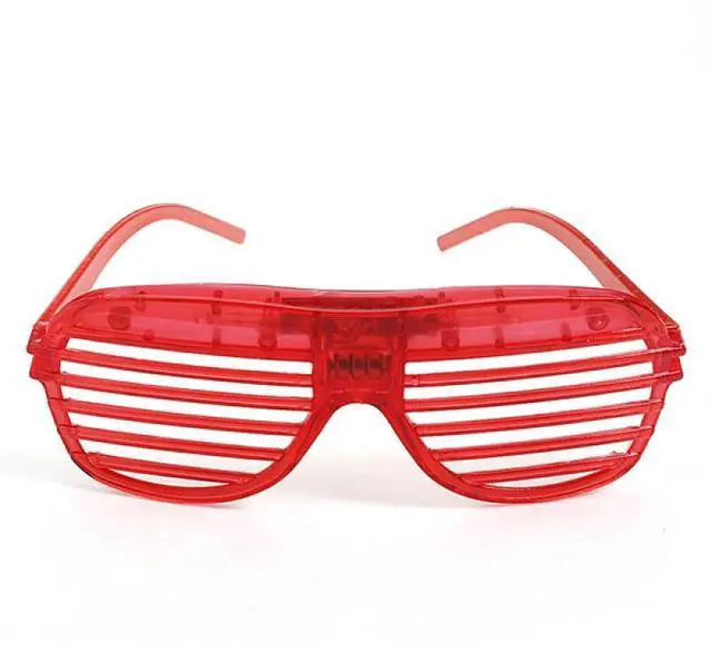 Alt view image 6 of 6 - 18 PCS LED Shutter Glasses Light Up Shades Flashing Rave Wedding Party Birthday