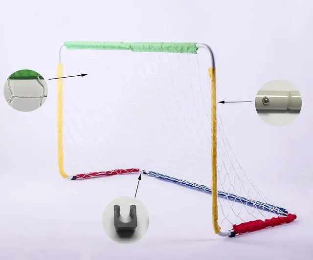 Alt view image 3 of 6 - Kids Soccer Goal for Backyard, 47x30 inch Portable Soccer Net for Child Training