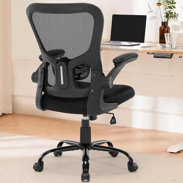 Alt view image 2 of 7 - Ergonomic Office Desk Chair Mesh Computer Chair w/Lumbar Support & Armrests