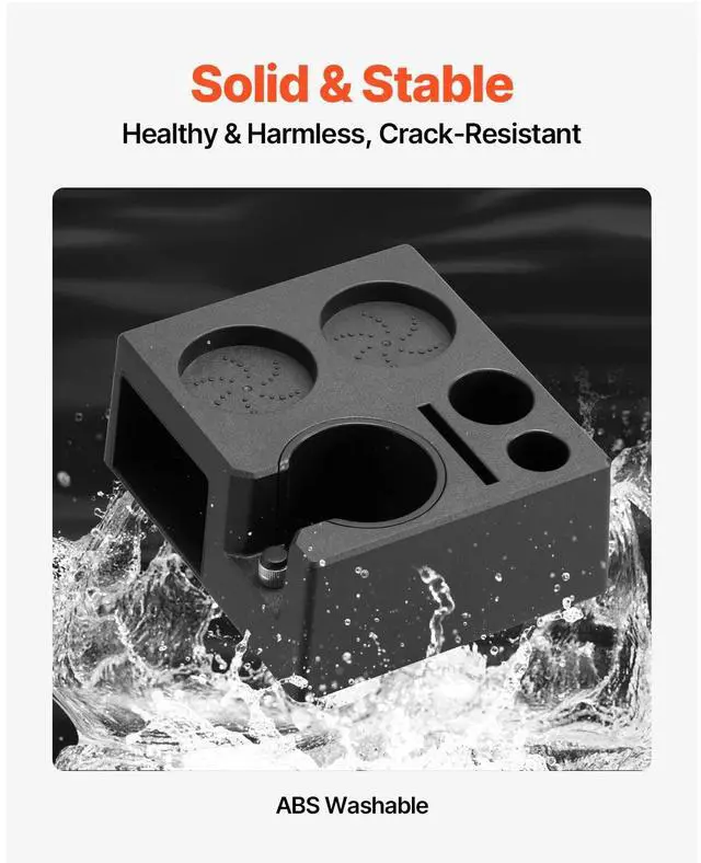 Alt view image 3 of 7 - 7-in-1 ABS Espresso Tamping Station 51-58 mm Station with Detachable Slot