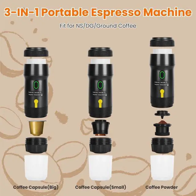 Alt view image 2 of 7 - Electric Coffee Maker Espresso Machine Car Maker Travel Heated Coffee Maker
