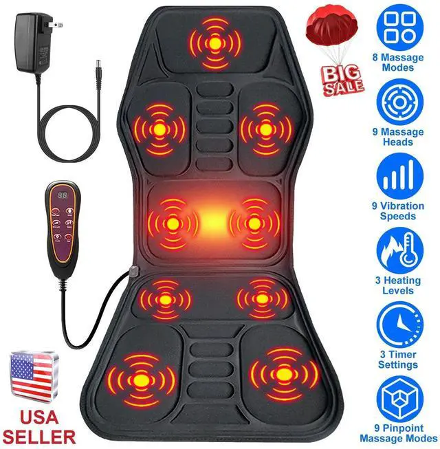 Main image of Car Heated Full Body Massage Car Mat Back Support Massager Pinpoint Massage Safe