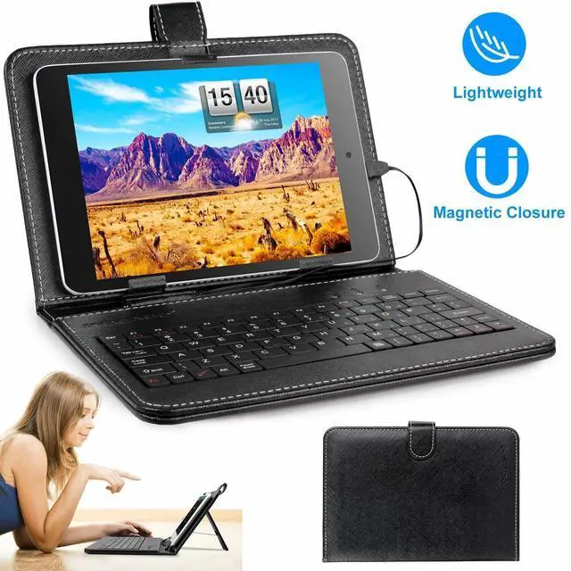 Main image of Slim PU Leather Case Cover W/ Stand Keyboard USB 2.0 For 7.9" Android Tablet PC