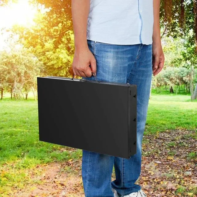 Alt view image 7 of 7 - Portable Charcoal Grill Foldable Stainless Steel BBQ Grill for Outdoor Camping