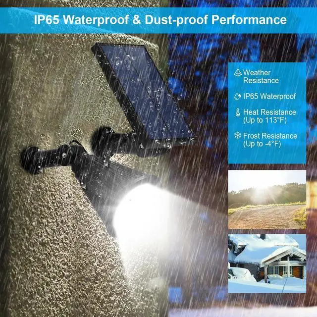 Alt view image 3 of 7 - 2in1 Solar Power Spot Light LED Garden Lamp Outdoor Walkway Lawn Landscape Path