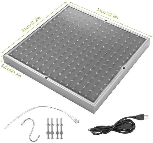 Alt view image 6 of 7 - 225 LED Full Spectrum Plant UV Grow Light Veg Lamp For Indoor Hydroponic Plant