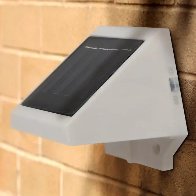 Alt view image 2 of 7 - 1Pcs 4 LED Solar Power Stair Fence Garden Security Lamp Outdoor Waterproof Light