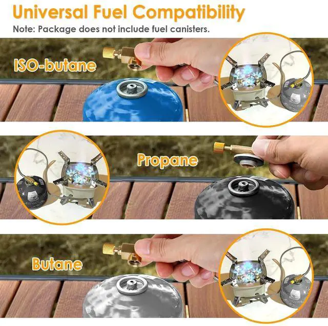 Alt view image 7 of 7 - 13000W Camping Stove Outdoor Party Mini Cooking Five-head Gas Cooking Burner