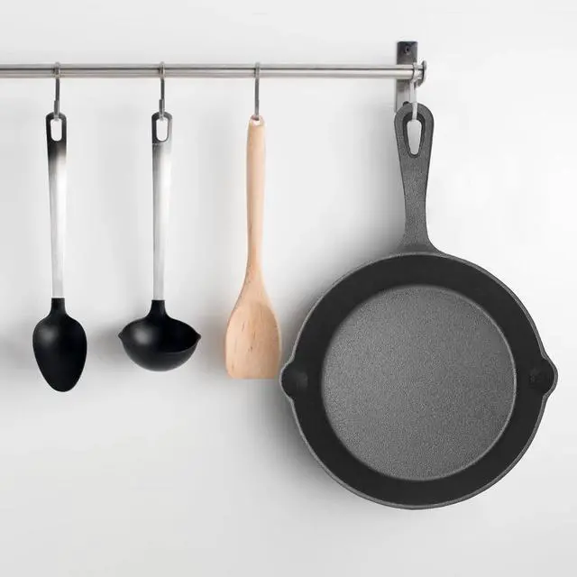 Alt view image 6 of 7 - 3 Piece Cast Iron Skillet Set Pre Seasoned Non-stick Oven 6/8/10" Frying Pan