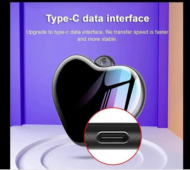 Alt view image 2 of 7 - OFZBNecklace Voice Recorder 8GB Mini Voice Recorder  battery life 24hours