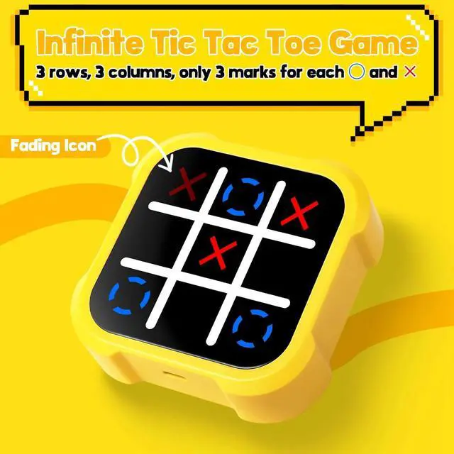 Alt view image 4 of 7 - Electric Tic Tac Toe Game Memory Flash Whack Mole Game Kids Classic Board Games