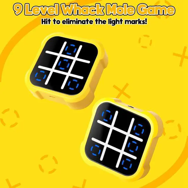 Alt view image 3 of 7 - Electric Tic Tac Toe Game Memory Flash Whack Mole Game Kids Classic Board Games