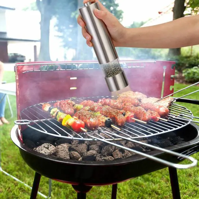 Alt view image 4 of 7 - Electric Grinder Salt and Pepper Shaker Automatic Grinder Mill Stainless Steel