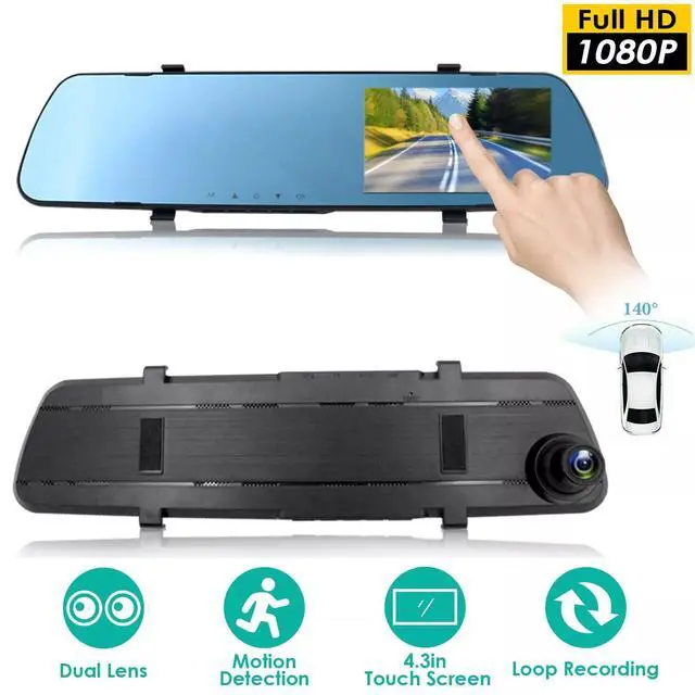Alt view image 6 of 7 - 1080P Car DVR 4.3in Camera Dash Cam Camcorder Camera Recorder Motion Detection