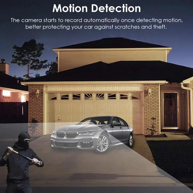 Alt view image 3 of 7 - Dual Lens Car DVR Dash Cam Video Recorder Front and Rear Camera Motion Detection