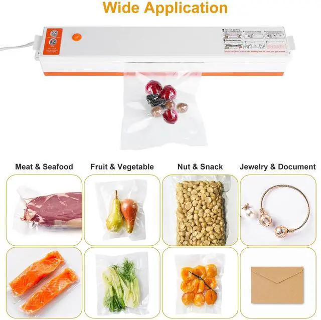 Alt view image 5 of 7 - Vacuum Sealer Machine Food Preservation Storage Saver Automatic w/10 Vacuum Bags