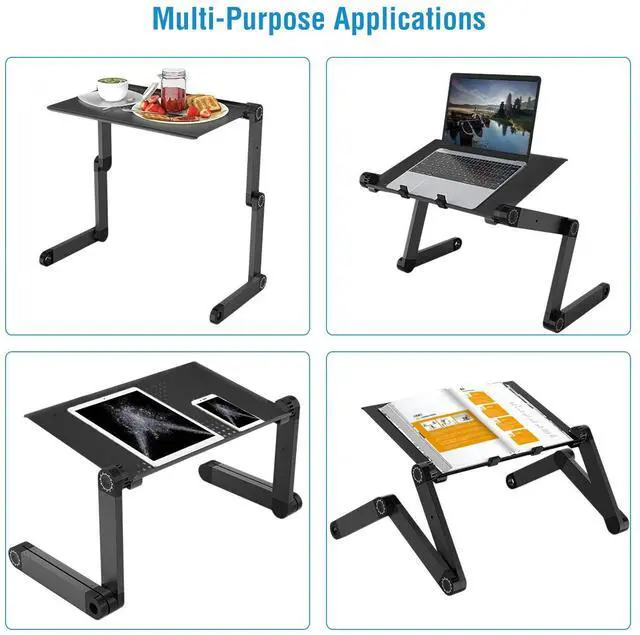 Alt view image 6 of 7 - 360° Adjustable Laptop Table Stand Sofa Bed Tray for Computer PC Notebook Desk