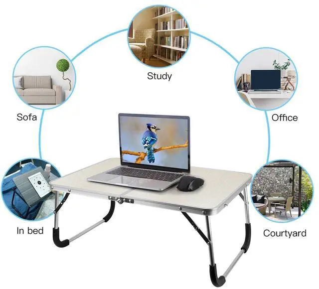 Alt view image 5 of 7 - Portable Laptop Notebook Table Foldable Stand Sofa Bed Lap Tray Computer Desk