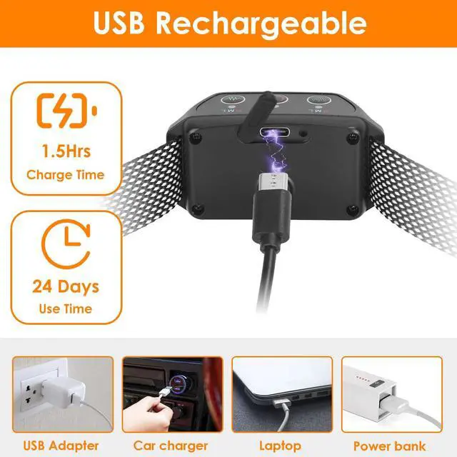 Alt view image 6 of 7 - Citronella Anti-Bark Collar No Barking Safe & Humane Dog Training Collar IP65