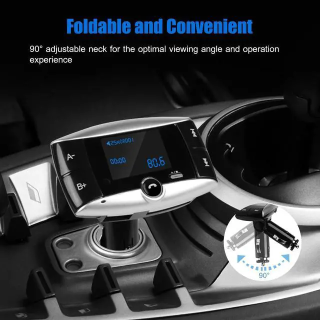 Alt view image 6 of 7 - Wireless FM Transmitter Modulator Car Kit MP3 Player SD USB LCD Remote