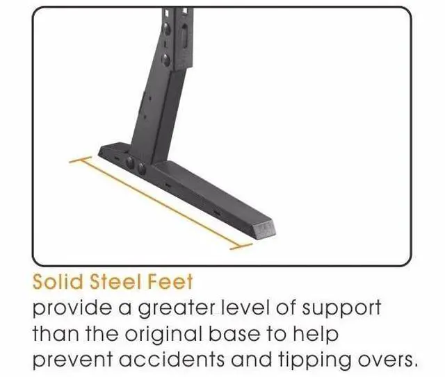 Alt view image 5 of 7 - UNIVERSAL TV STAND BASE TABLETOP VESA PEDESTAL MOUNT FOR LCD LED TV 17-37"