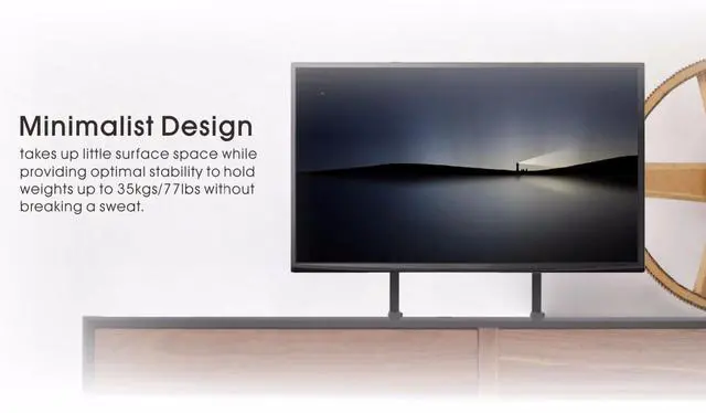 Alt view image 3 of 7 - UNIVERSAL TV STAND BASE TABLETOP VESA PEDESTAL MOUNT FOR LCD LED TV 17-37"