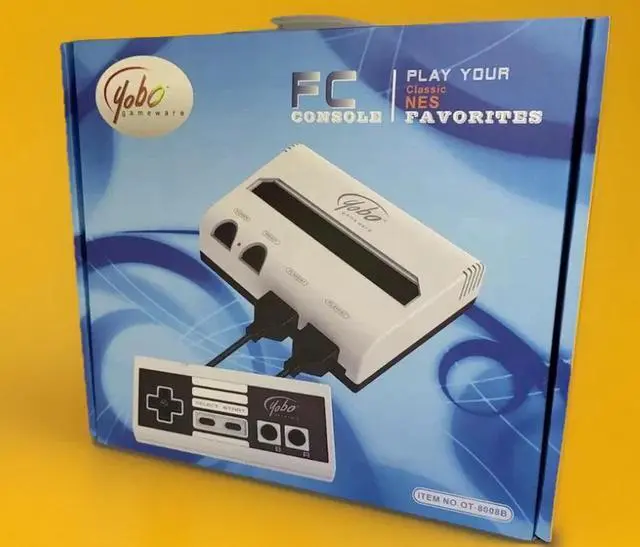 Main image of MINT NEW Black/White Yobo Fc Video Game System to play NES 8 Bit Nintendo Games
