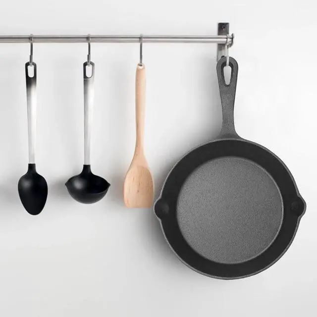 Alt view image 7 of 7 - 3Pcs Pre-Seasoned Cast Iron Skillet Set 6" 8" 10" Oven Safe Frying Pan