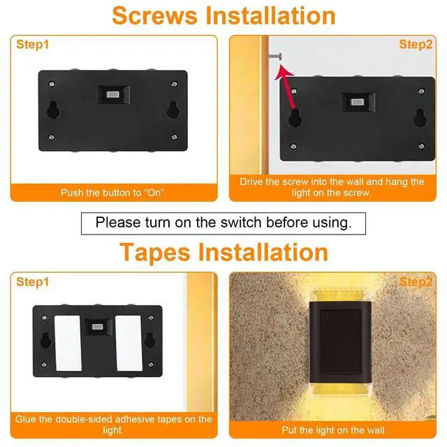 Alt view image 5 of 7 - 4 Pack LED Solar Wall Sconce Light Outdoor Garden Deck Pathway Decor Wall Lights