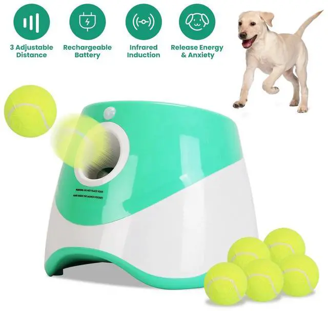 Alt view image 2 of 7 - Automatic Dog Ball Launcher Dog Play Toy Ball Thrower Fetch Machine For All Dogs