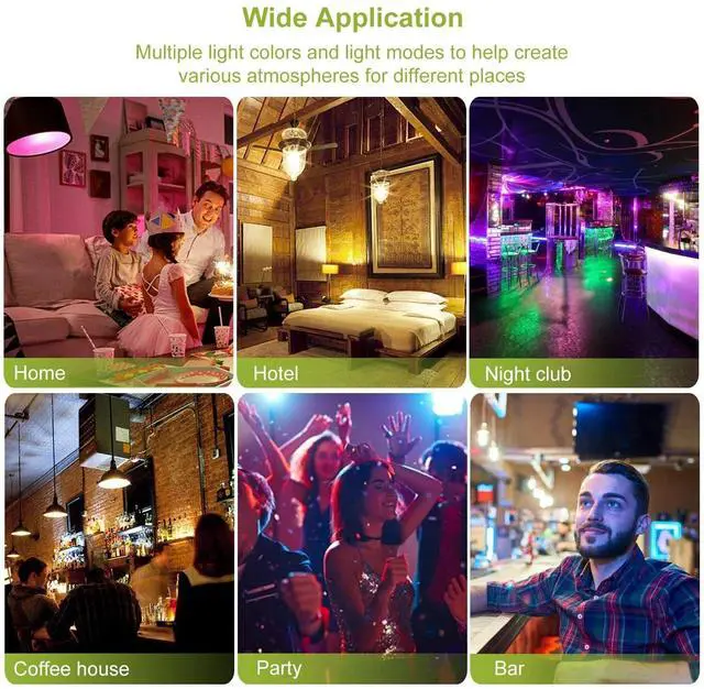 Alt view image 6 of 7 - 3W E27 RGB LED Party Magic Bulb Light Halloween Christmas Decoration With Remote