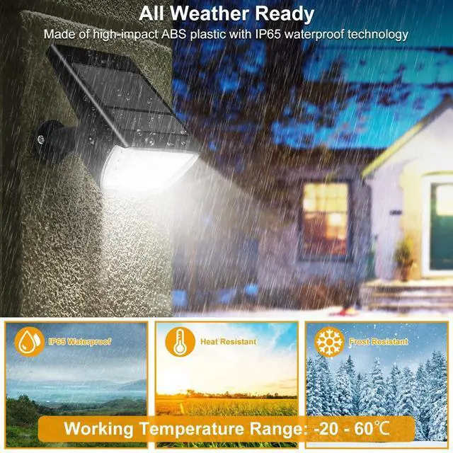 Alt view image 5 of 7 - 2pcs Solar Spotlight 32 LED Security Light Outdoor Garden Landscape Pathway Lamp