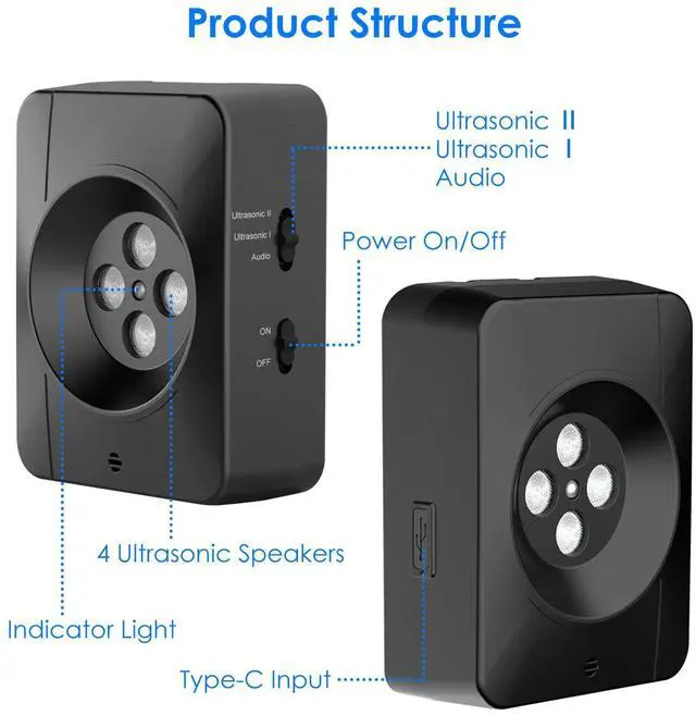 Alt view image 6 of 7 - Ultrasonic Anti-barking Device Outdoor Dog Bark Control Sensing Distance Device