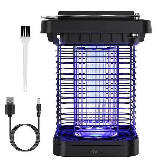 Alt view image 3 of 7 - Solar Powered Outdoor Mosquito Fly Bug Insect Zapper Indoor Killer Trap Lamp