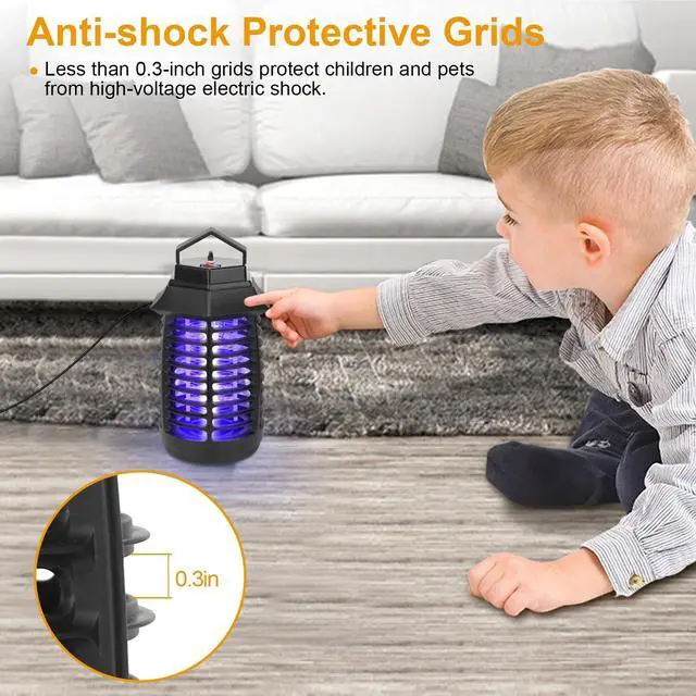 Alt view image 6 of 7 - LED Electric UV Mosquito Killer Lamp Fly Bug Insect Repellent Pest Zapper Trap