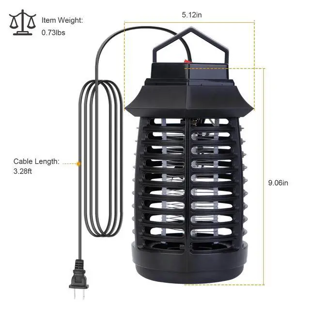 Alt view image 7 of 7 - LED Electric UV Mosquito Killer Lamp Fly Bug Insect Repellent Pest Zapper Trap