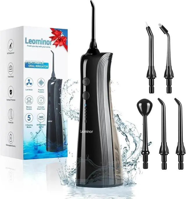 Main image of Water Dental Flosser Oral Irrigator with 3 Modes,Cordless Water Teeth Cleaner wi