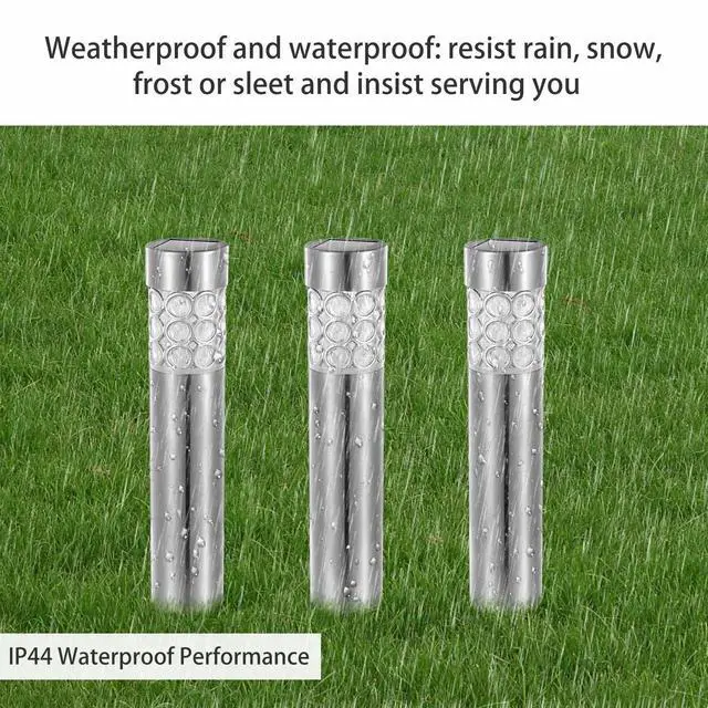 Alt view image 6 of 7 - 6Pcs Outdoor Solar Light Waterproof RGB Garden Lamp Landscape Lawn Decor Light