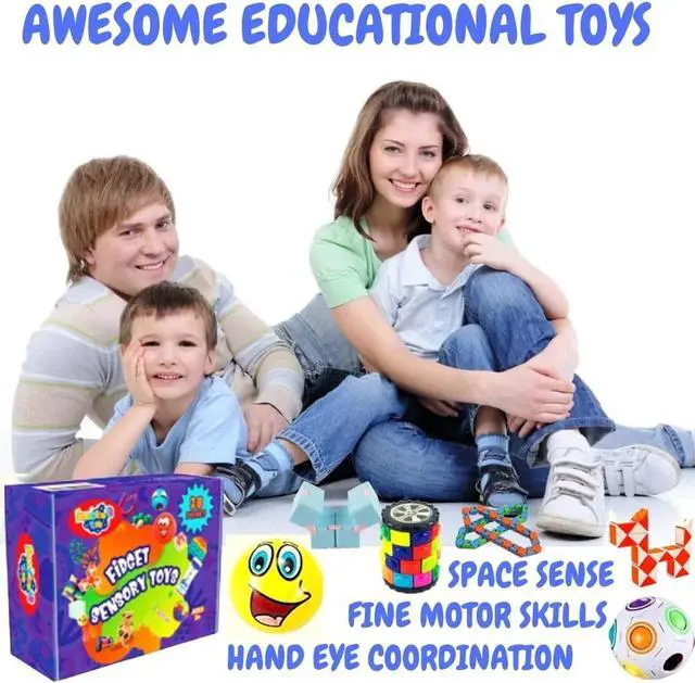 Alt view image 5 of 7 - 28 Pack Sensory Fidget Toys Set Stress Relief Anti Anxiety Toys for Kids Adults