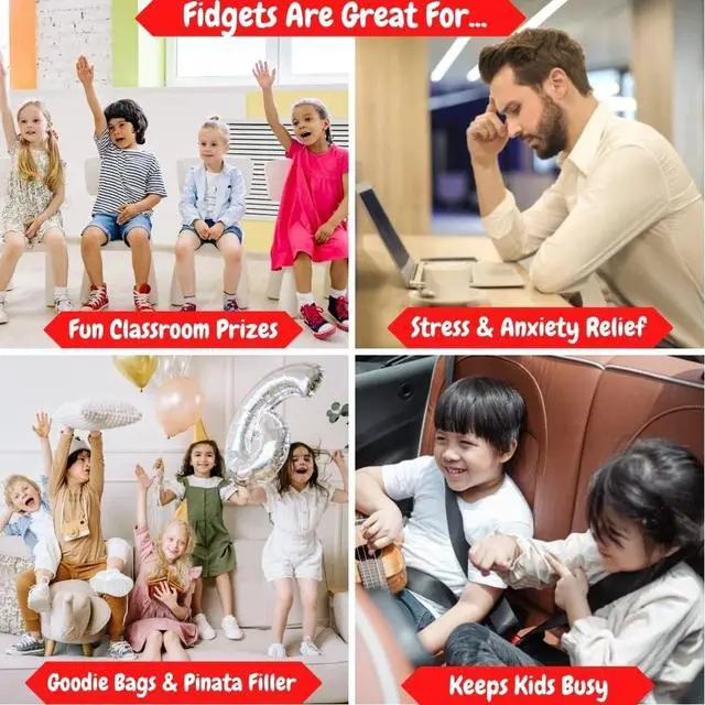 Alt view image 6 of 7 - 28 Pack Sensory Fidget Toys Set Stress Relief Anti Anxiety Toys for Kids Adults