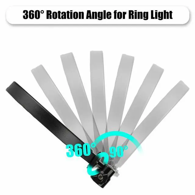 Alt view image 6 of 7 - 10" RGB Beauty Fill Light LED Ring w/Tripod Stand Dimmable Kit for Phone Stream